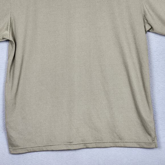 NOTRE DAME Shirt Mens Large Green Button Up Short Sleeve ADIDAS Climalite Y2K - Picture 10 of 14